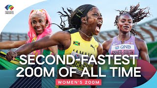 Womens 200m Final  World Athletics Championships Oregon 2022 [upl. by Aihsit24]