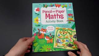 Usborne  Pencil and Papper Maths Activity Book [upl. by Jaffe]