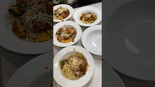 Spaghetti Bolognese zucchini garlic parmesan cheese ￼ [upl. by Eejan]