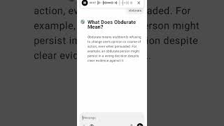 What Does Obdurate Mean [upl. by Adlar454]