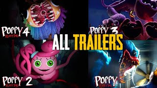 Poppy Playtime Chapters 14 All Trailers in Order 20212024 [upl. by Melisa]