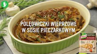 Polędwiczki wieprzowe w sosie pieczarkowym  jak je zrobić  Przepisypl [upl. by Burgener]