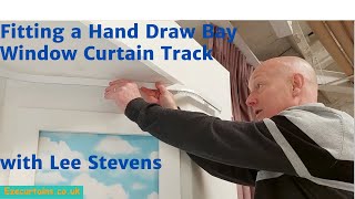 Fitting a Hand Draw Bay Window Curtain Track [upl. by Dewitt]