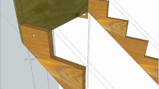 Stairmathter Using Google SketchUp to do the Math for Building Stairs Part Four [upl. by Lraep]