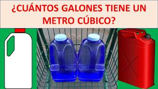 cuantos galones tiene un metro cubico [upl. by Akena]