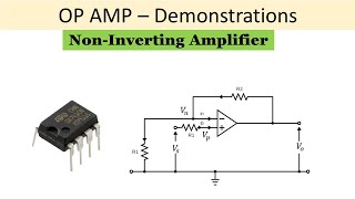 Demo Non Inverting Amplifier [upl. by Accem]