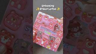 Unboxing Stiker Lotso stikerlotso shopeehaul stikerjurnal racunshopee [upl. by Biagio]