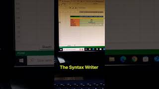 Excel Formulas The Syntax Writer excel exceltips [upl. by Yenattirb769]