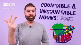 Countable and uncountable nouns food A Mini English Lesson [upl. by Noirod685]