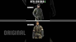 Metal Gear Solid 3 Delta Remake vs Original All Characters Comparison shorts [upl. by Buyer]