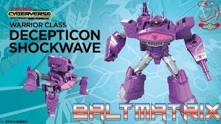 Transformers Cyberverse Warrior SHOCKWAVE Video Review [upl. by Loggia652]