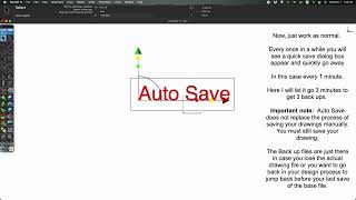 How to AutoSave in ViaCAD Mac v14 [upl. by Ynatsyd]