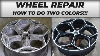 Wheel Restoration TWO COLORS Tips and Tricks [upl. by Kenimod]