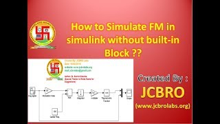 How to simulate FM without built in FM box in Matlab Simulink [upl. by Eniger]