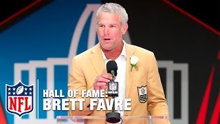 Brett Favre Hall of Fame Speech  2016 Pro Football Hall of Fame  NFL [upl. by Larina]