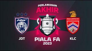 DEMO LIVE STREMING  JDT VS KL CITY 2023 FINAL [upl. by Neyud654]