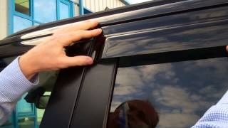 How to fit wind deflectors to a Range Rover Sport [upl. by Hgielime]