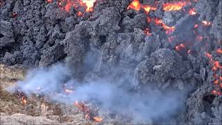 COOLING LAVA IN GELDINGADALUR VALLEY ICELAND [upl. by Namzaj942]