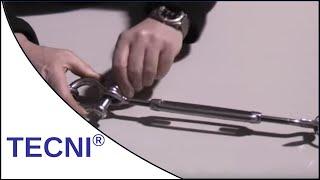 Stainless Steel Turnbuckle Demonstration [upl. by Eikcin]