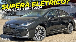 NOVO TOYOTA COROLLA ALTIS HYBRID PREMIUM 2024 COM PREÇO DE ELÉTRICO É OPÇÃO MELHOR E CONFIÁVEL [upl. by Ahsauqal]