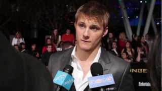 Alexander Ludwig  The Hunger Games Premiere Interview [upl. by Neztnaj449]