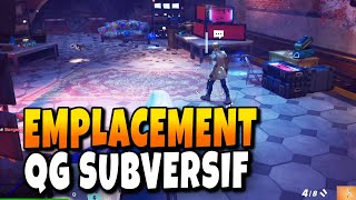 Visiter le Quartier General Subversif Fortnite Emplacement [upl. by Alby]