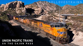 Extreme Union Pacific Trains on the Cajon Pass [upl. by Sesmar827]