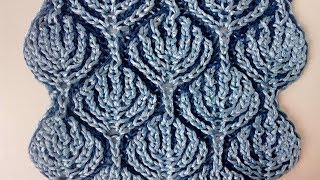 Brioche knitting Frozen forest knitting patterns [upl. by Bogie]