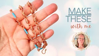 How To Make Chain Links From Wire [upl. by Assyral391]