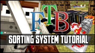 Feed The Beast Automated Sorting System Tutorial Router Filters amp Barrels [upl. by Flanagan]