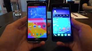 Acer Liquid E700 vs Galaxy S5 összehasonlító videó  Tech2hu [upl. by Mireille550]