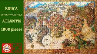 Jigsaw Puzzle Timelapse  Atlantis by Educa  1000 pieces [upl. by Hatfield]