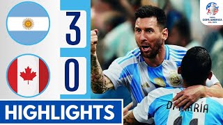 Argentina vs Canada 30  All Goals amp Highlights  Copa América 2024 [upl. by Albemarle]