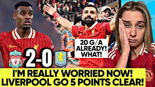 Someone Stop Liverpool PLZ Salah Isnt Normal Liverpool 20 Aston Villa Reaction [upl. by Alamat]