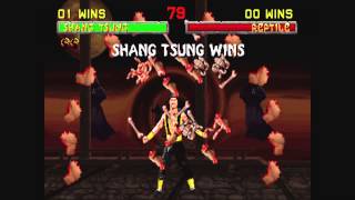 Evolution of Shang Tsung and Reptile  Mortal Kombat II Fatalities [upl. by Swope]