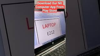 Laptop का Symbol कैसे बनाये। nitcomputer nit computertutorial onlinecomputerclass computer ms [upl. by Annelg]