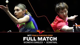 FULL MATCH  Bernadette Szocs vs Wang Manyu  WS SF  WTTFukuoka 2024 [upl. by Rogerg]