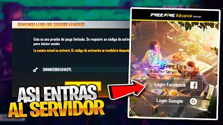 COMO ENTRAR AL SERVIDOR AVANZADO DE FREE FIRE FEBRERO 2023  REGISTRO Y DESCARGA FREE FIRE [upl. by Sufur]