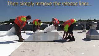 The Roofing Industrys First SelfAdhering PVC Membrane [upl. by Dickie]