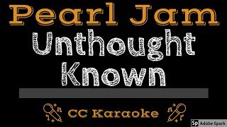 Pearl Jam • Unthought Known CC Karaoke Instrumental Lyrics [upl. by Teage]