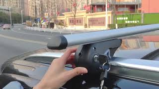 Universal Rooftop Roof Rack Crossbar Installation Guide [upl. by Freudberg]