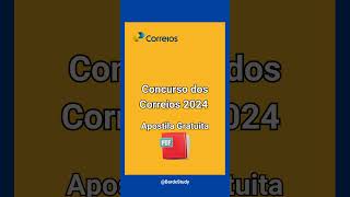 Apostila Gratuito pro Concurso dos Correios 2024 shorts correios concurso [upl. by Norvin]