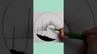 scenery drawingart pencil sketch drawing video short video [upl. by Ihcas]