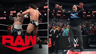 CM Punk costs Drew McIntyre big as Jey becomes No 1 Contender to Damian Priest Raw April 8 2024 [upl. by Nihs]