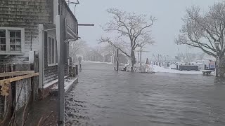 Eyewitness films flooded Nantucket streets [upl. by Olinad]