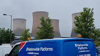 Demolition of Rugeley Power Station towers 662021 [upl. by Senskell]