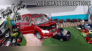 719Vio diecastScale 118 Diecast Hyundai Tucson Toyota Corolla Altis KIA Carnival 2024 [upl. by Adyl]