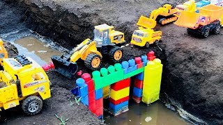 Carritos para niños  Camiones y tractores infantiles  Construcción de Puentes [upl. by Pablo230]