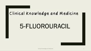 5Fluorouracil  Indications Contraindications Cautions Side Effects [upl. by Herzel]