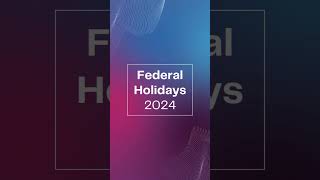 List of Federal Holidays for 2024📅 Calendar 365 📅 [upl. by Orms]